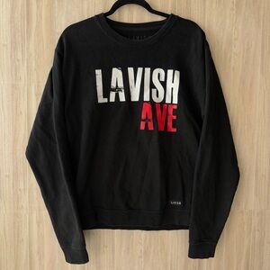 Lavish Ave Black Sweatshirt size M